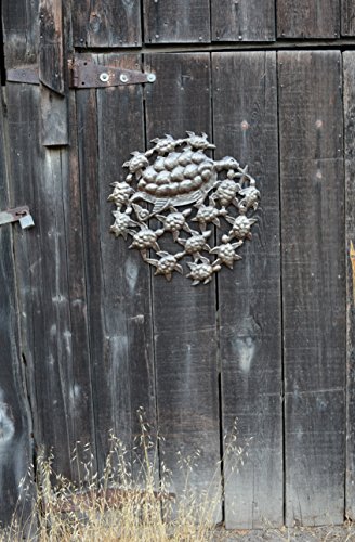 It's Cactus - Metal Art Haiti Sea Life Wall Hanging Home Decor, Decoration Great For Bathroom Kitchen Or Patio, Nautical, Fish, Turtles, Ocean, Beach Themed, 24 In. X 24 In. (Sea Turtles) #TOP2