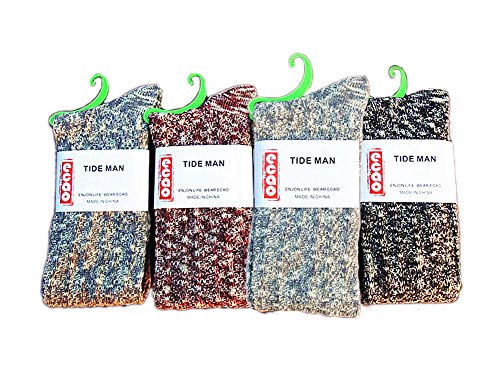 Vimans 2018 Women's Winter Knit Knee High Socks Thermal Boots Stockings Pack of 4 E