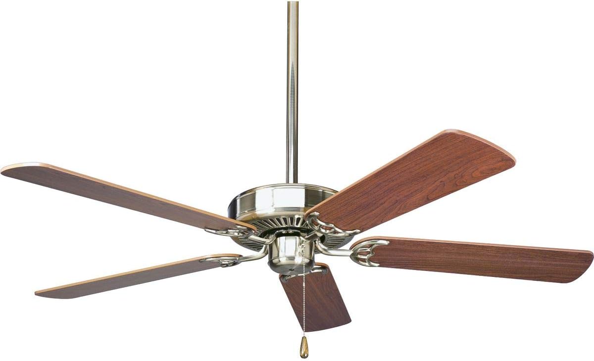 Progress Lighting P250066-009 AirPro Ceiling Fan, Nickel, 13.50x52.00x52.00
