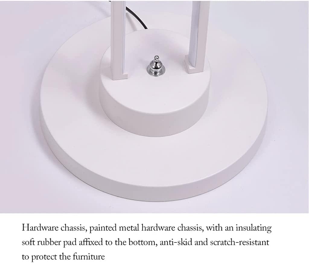 Moderne led-vloerlamp 3-kleuren dimmen staande lamp metaal wit creatieve hoogpolige lamp voor slaapkamer woonkamer vloerlamp