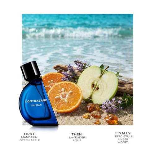 Image of Contraband Eau De Parfum - You Again | Aquatic, Musk and Amber Fragrance Notes | Aquatic Fresh & Long Lasting Spray Perfume For Men & Women | 50 ml