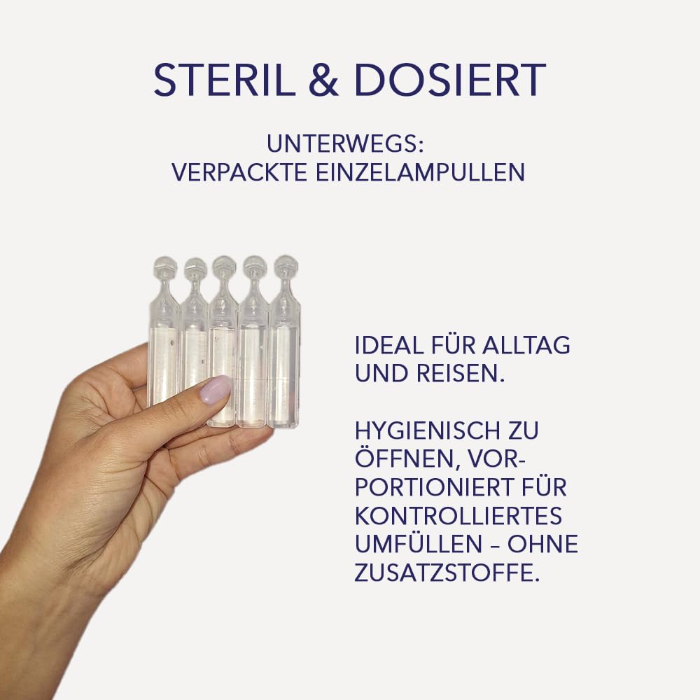 IEA Medical Inhalator Set mit Hardcase+ Kochsalzlösung 0,9% NaCl (20×5 ml) – tragbarer Vernebler/Inhalationsgerät, Mikrovernebelung feiner Nebel, USB-C aufladbar, sterile isotonische Inhalationslösung