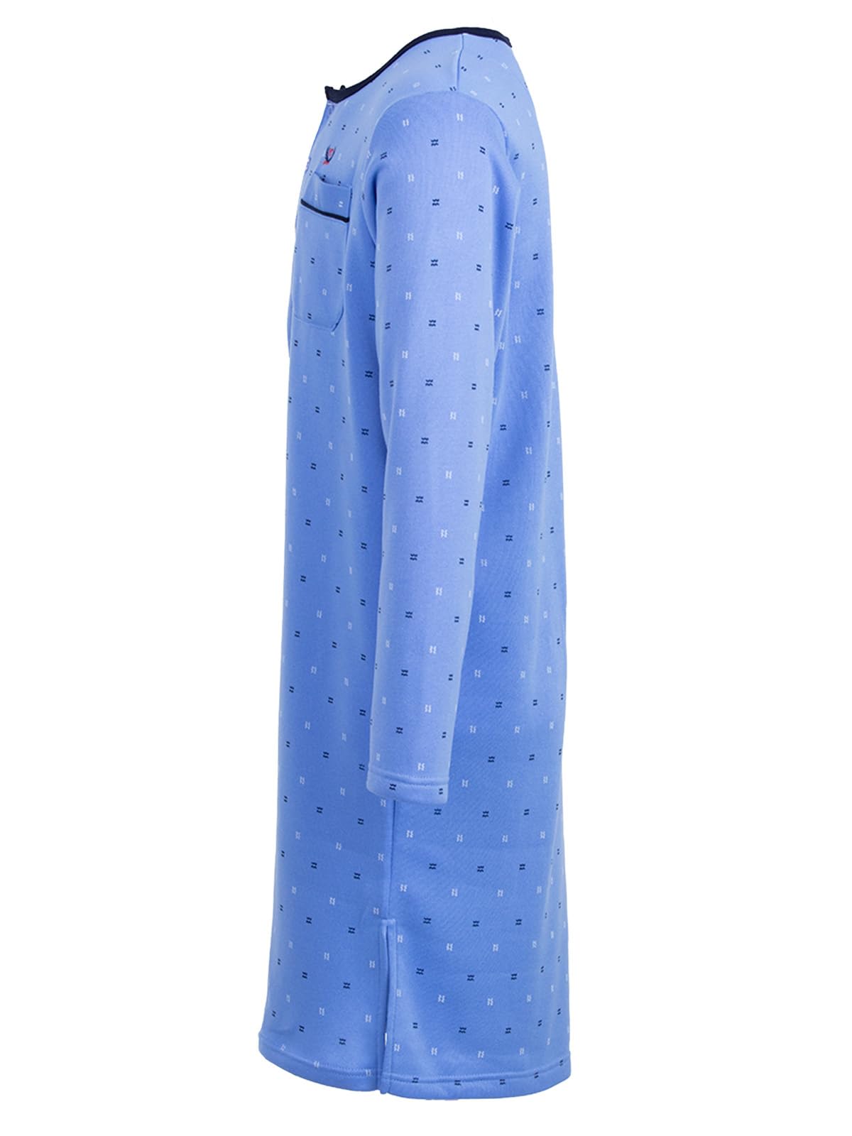Chemise thermique à manches longues pour homme, motif vague, poche poitrine boutonnée, taille M-3XL