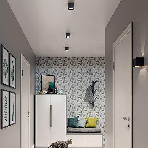 Plafonnier Porche et Balcon Moderne | Spot LED Carré Intensité Réglable pour Allée