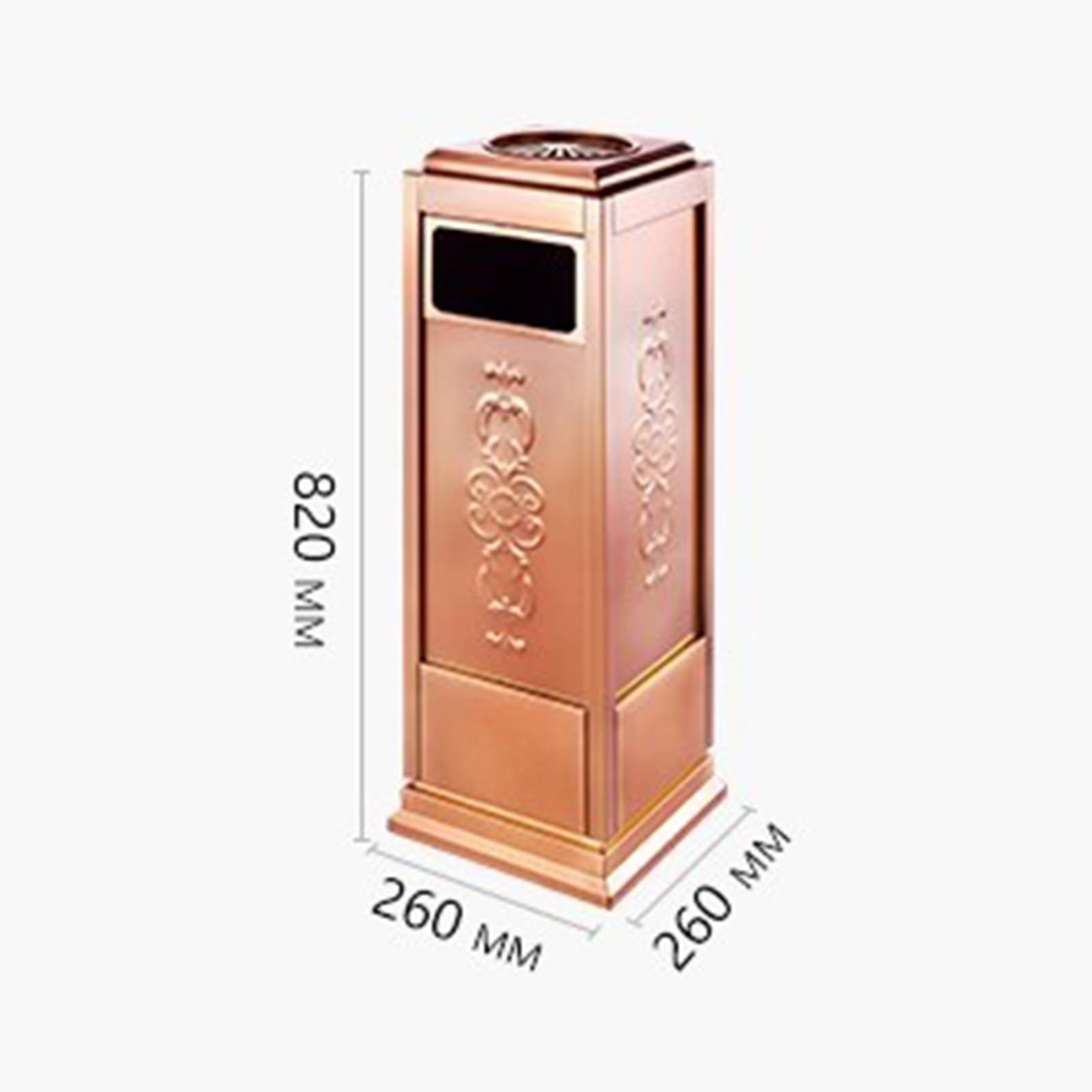 DFEDHF Garbage Cans Shopping Mall Metal Trash Can Ashtray Ash Bucket Stainless Steel Storage Bucket Smoke Extinguisher Bucket Outside Trash Bin