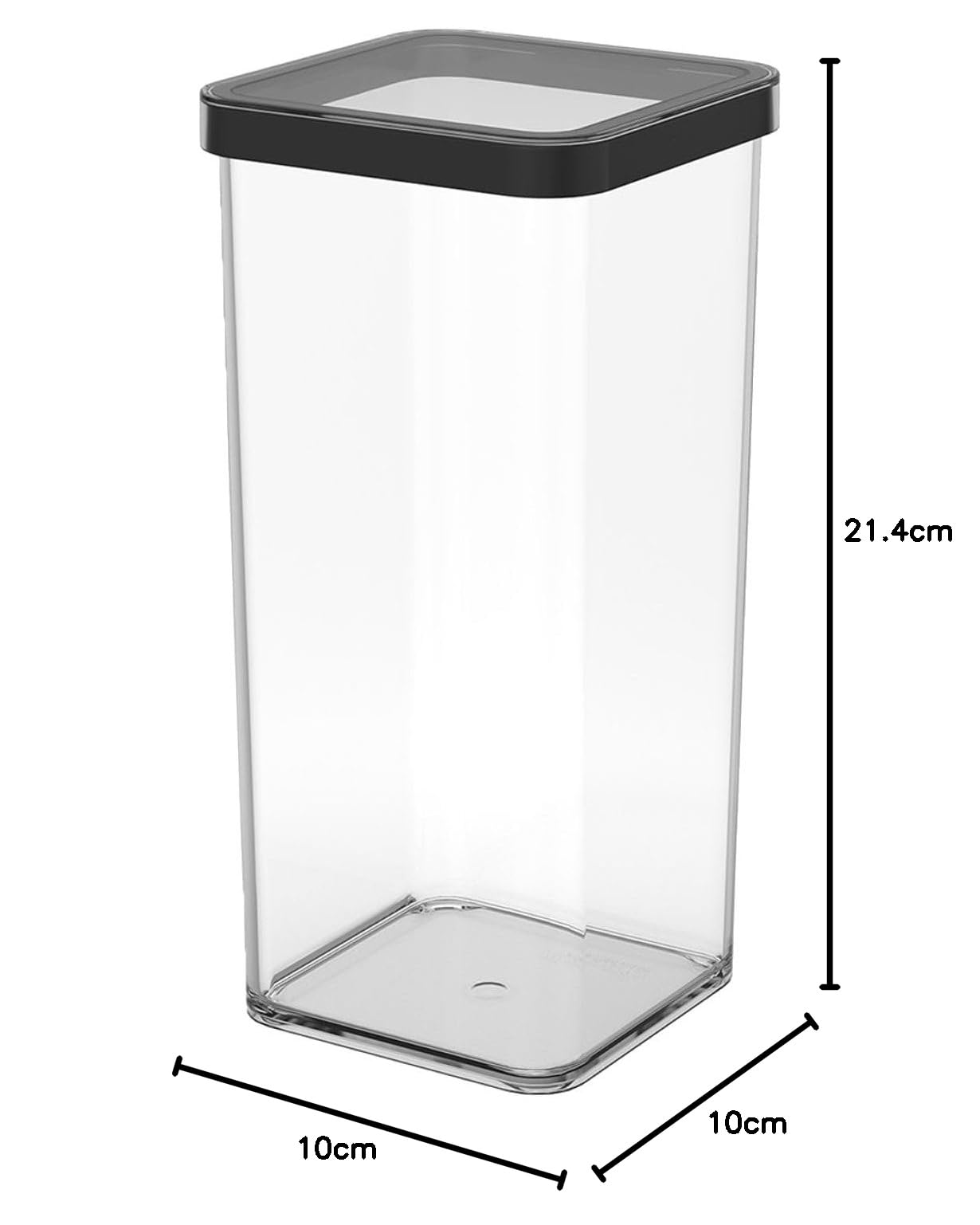 Rotho Loft rechthoekige voorraadbus 1l met deksel en afdichting, Kunststof (SAN) BPA-vrij, transparant/wit, 1l (20.0 x 15.0 x 4.8 cm Rotho Loft rechthoekige voorraadbus 1l met deksel en afdichting, Kunststof (SAN) BPA-vrij, transparant/wit, 1l (20.0 x 15.0 x 4.8 cm