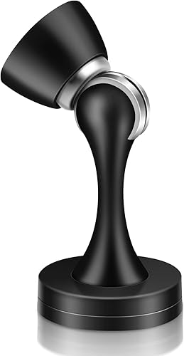 Topes magnéticos para puerta, topes de puerta negros para la parte inferior de la puerta, montaje en pared, protector de pared magnético resistente,