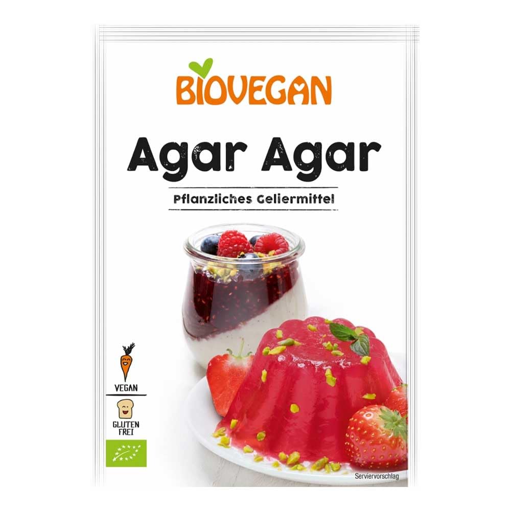 Biovegan - BIO Agar Agar Pflanzliches - 30 g - 15er Pack