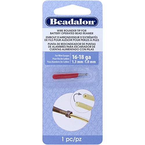 Beadalon - Accesorio para Rebabas de Alambre, Uso con escariador de Cuentas Funciona con Pilas y Cables de Calibre 16, 18 y más pequeños
