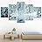 SIGNWIN 5 Panel Canvas Wall Art Winter Reflection for Home Decorations Ready to Hang - 60"x32"