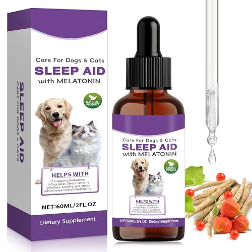 Jeweeio CatsDogs Melatonin Calming Drops (60ml)