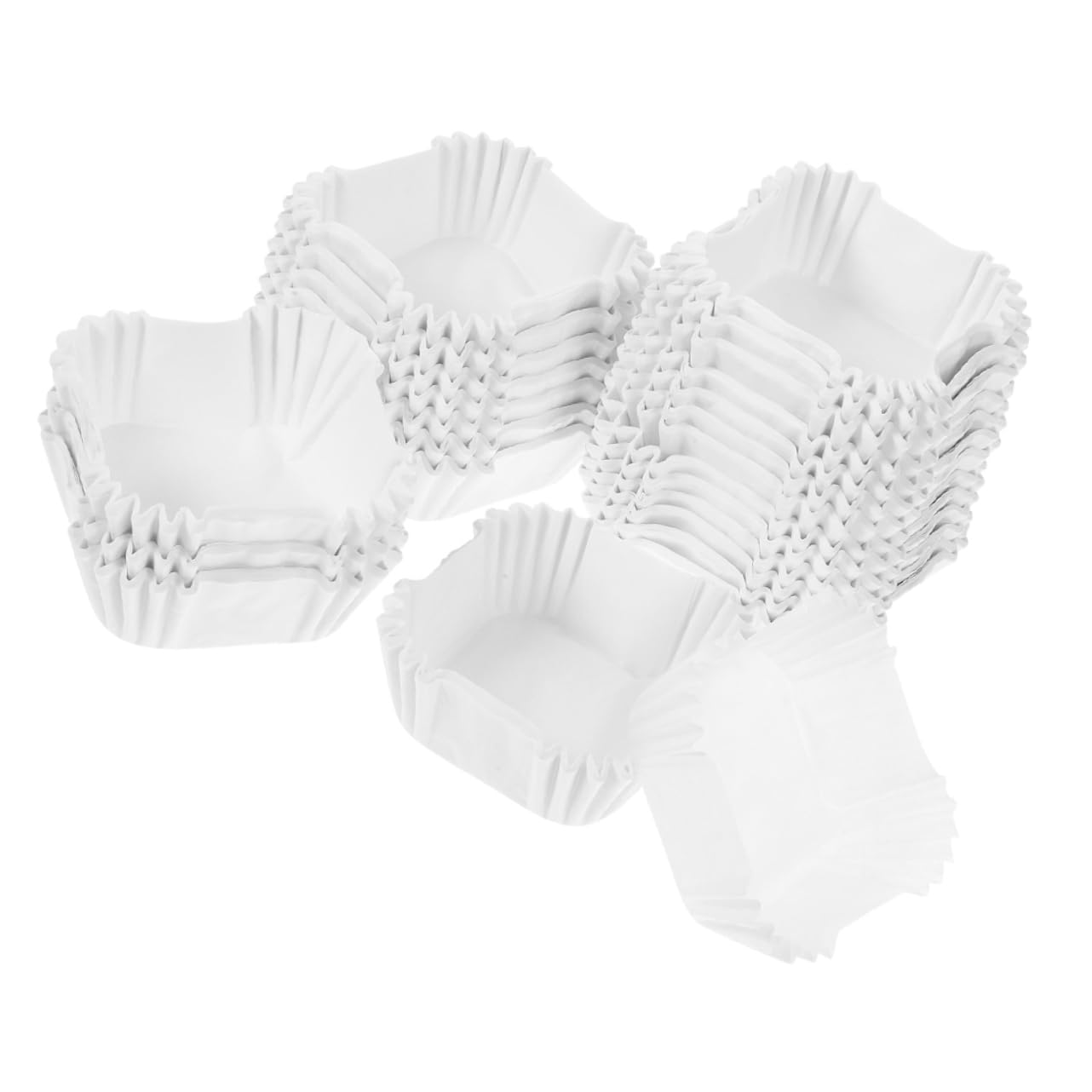 PRETYZOOM 8000 Pezzi tazze da torta fodere porta cupcake fodere per cupcake per la cottura grandi pirottini per muffin supporti per pirottini per muffin fodera per cupcake Carta bianca