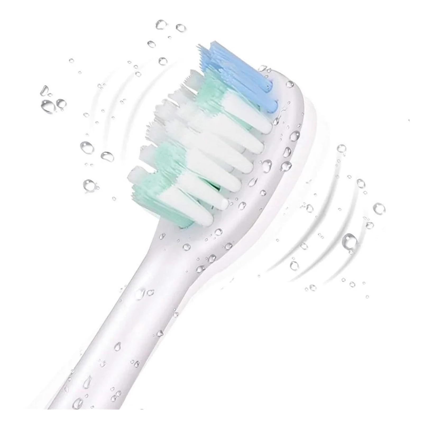 Kompakte Bürstenköpfe, kompatibel mit TrueLife, SonicBrush | Kunststoff-Bürstenköpfe für tägliche Mundpflege, kompaktes Design, 9 cm, Erwachsene(16pcs BLACK)