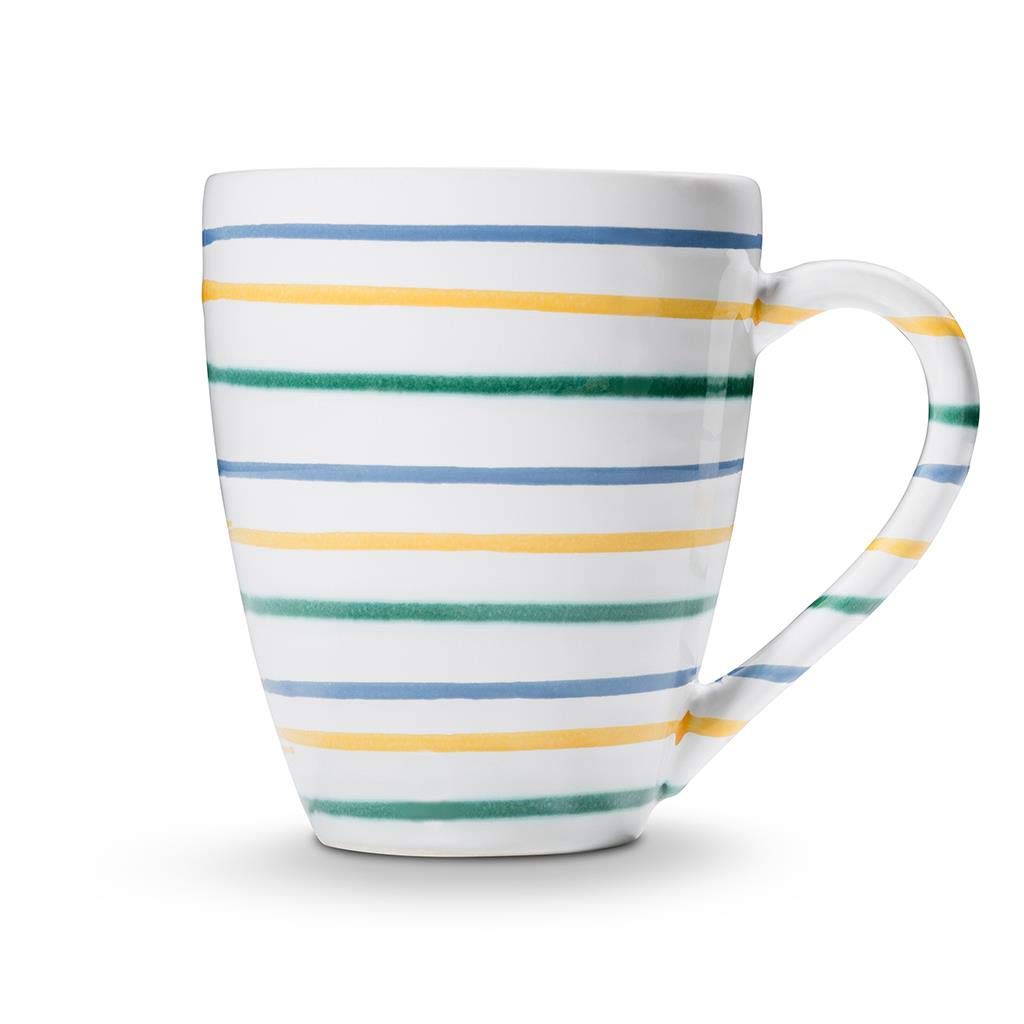 Gmundner Keramik Becher 0,3 Liter – Handgemachte Tasse Mit Rotem Hirsch-Design Aus Österreich