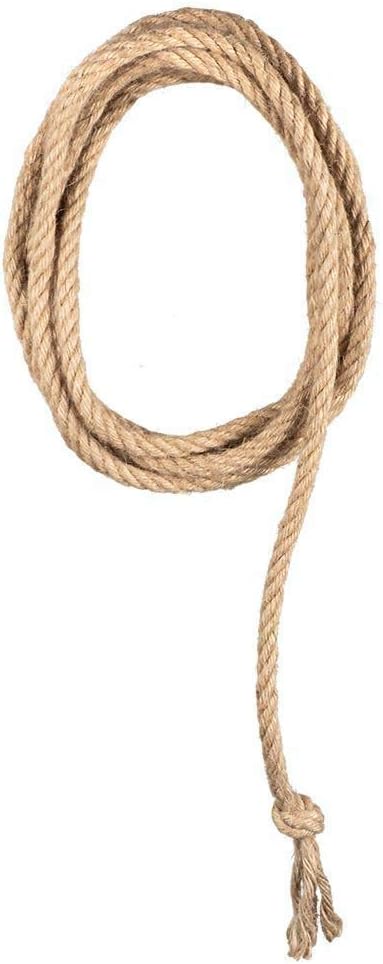 Boland 54343 - Lasso/Western Rope, Length 185 cm, Colour: Beige, 100% Jute, Great Accessory for Riders or Cowboys for Carnival, Theme Party, Fancy Dress, Accessory, Costume