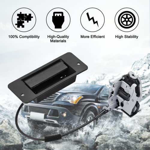 Image of SYERAL E150-E350 Vans Rear Door Latch Assembly 8C2Z-15431A03-A Compatible with Ford E150 E250 E350 Econoline Van 1992-2019 Rear Left Driver Side Cargo Door Lock Latch
