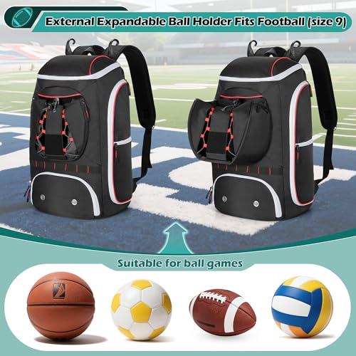 Smasrob Football Backpack with Ball Holder