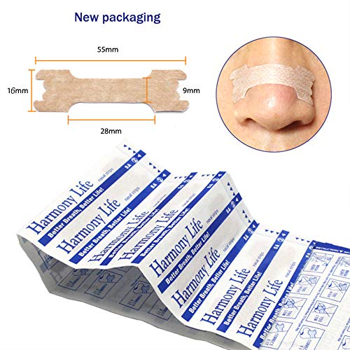 RZJZGZ-100-Pcs-Anti-Snoring-Nasal-Strips-Medium-Breathe-Better-Good-Sleeping-Nasal-Pads55-16mm-100