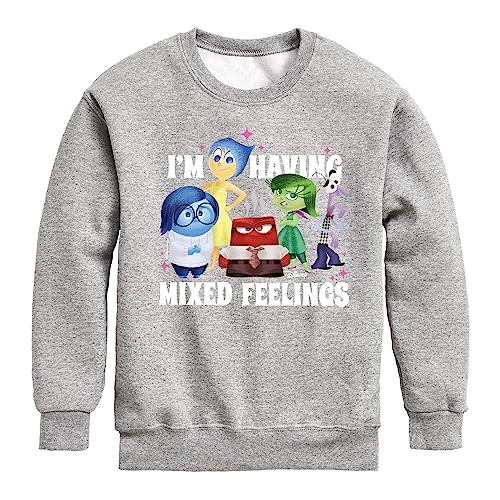Disney Inside Out - Mixed Feelings - Toddler and Youth Crewneck Fleece Sweatshirt