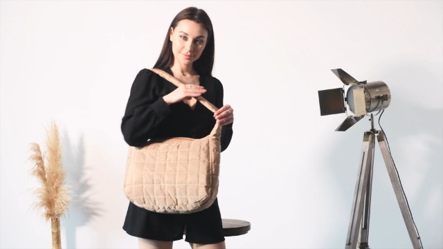 Bolso acolchado de hombro para mujer, gran capacidad miniatura 7