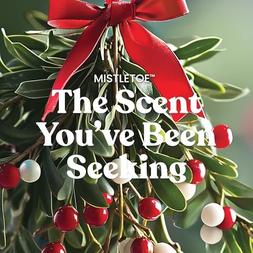 Yankee Candle Large Jar Scented Candle with up to 150 Hour Burn Time, Premium Plant Wax Blend for Consistent Burn, 22 oz Jar Candle with Room Filling Fragrance, Mistletoe