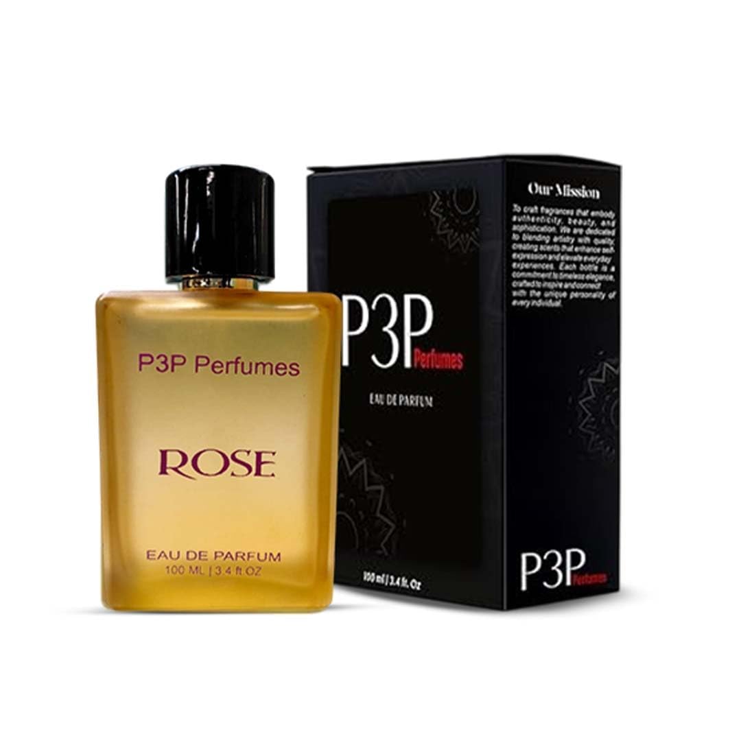 P3P Perfumes Rose Eau de Parfum for Men and Women | Floral Rose Fragrance with Long-Lasting Aroma Scent -100ml-image-6