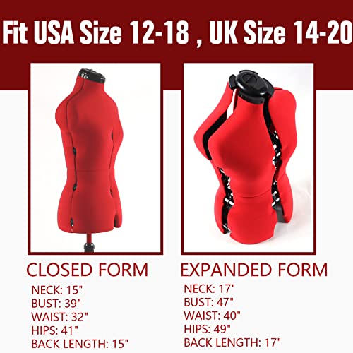 Pdm Worldwide ADJUSTABLE-M Dress Form Adjustable Female Mannequin thumb #1