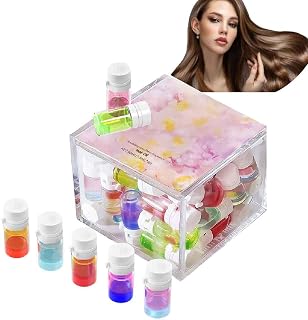 40 Pcs Perfume & Hair Oil 2-in-1,Avocado & Camellia Nourishing&Shining Hair Oil,Hair Perfume Oil Set for Restore Dry,Frizzy and Damaged Hair,Portable Scented Hair Perfume Oil for Women