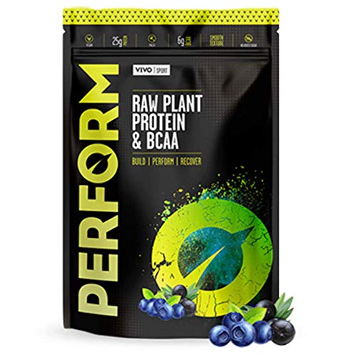 Vivo Life Perform - Raw Vegan Acai & Blueberry Protein Powder | Pea & Hemp Protein Blend with BCAA | - //coolthings.us