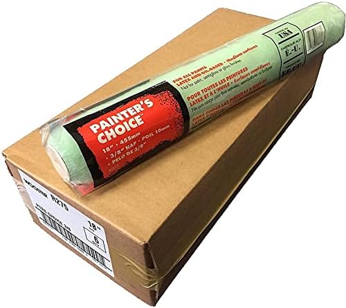 Wooster Brush R275 18 inch Painter's Choice Roller Cover, 3/8 inch Nap, Pack of 6 (Null) (Single Pack)