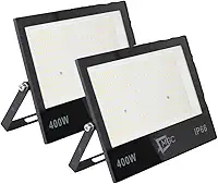 Kit 2 Refletor Led 400w 6500k Holofote Luz Fria Prova D'água
