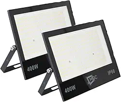 Kit 2 Refletor Led 400w 6500k Holofote Luz Fria Prova D'água