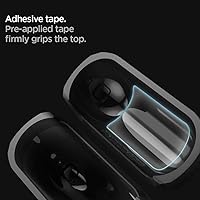 Vista 6 de Spigen Rugged Armor - Funda de protección contra caídas (2019) diseñada para AirPods Pro con mosquetón, color negro mate
