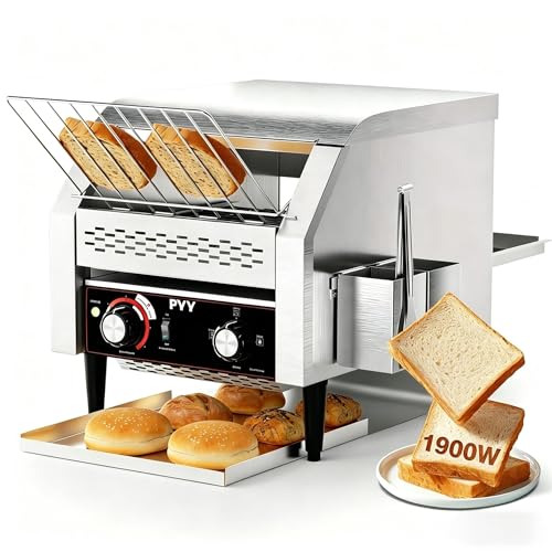 PYY Commercial Conveyor Toaster - 300 Slices/Hour Restaurant Toaster