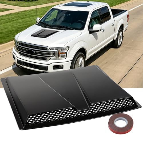 Image of Hood Vents for Cars,Universal Hood Scoop,Universal Engine Hood Air Vent for Trucks,Suit for Dodge Ram 1500 2500 3500Chevy Silverado, F-150, F-250, F-350, Colorado