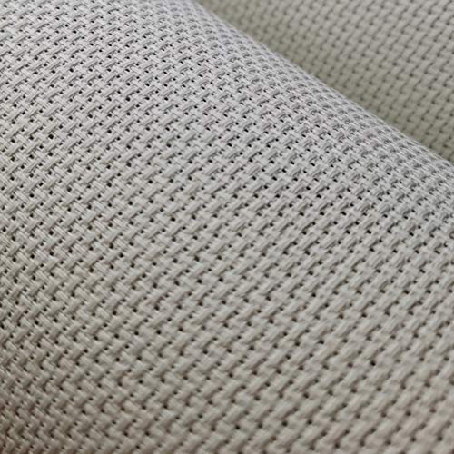 Image of KCS 4 pc of 12 inch x 18 inch 14CT Counted Cotton Aida Cloth Cross Stitch Fabric (Pearl Gray vy it)