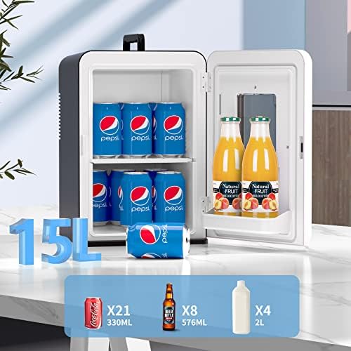 15L Portable Mini Fridge for Food, Drinks & Skincare - Image 2