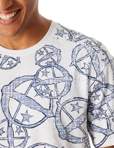Schiesser camiseta de pijama hombres transpirable contra el sudor nocturno y roces 3