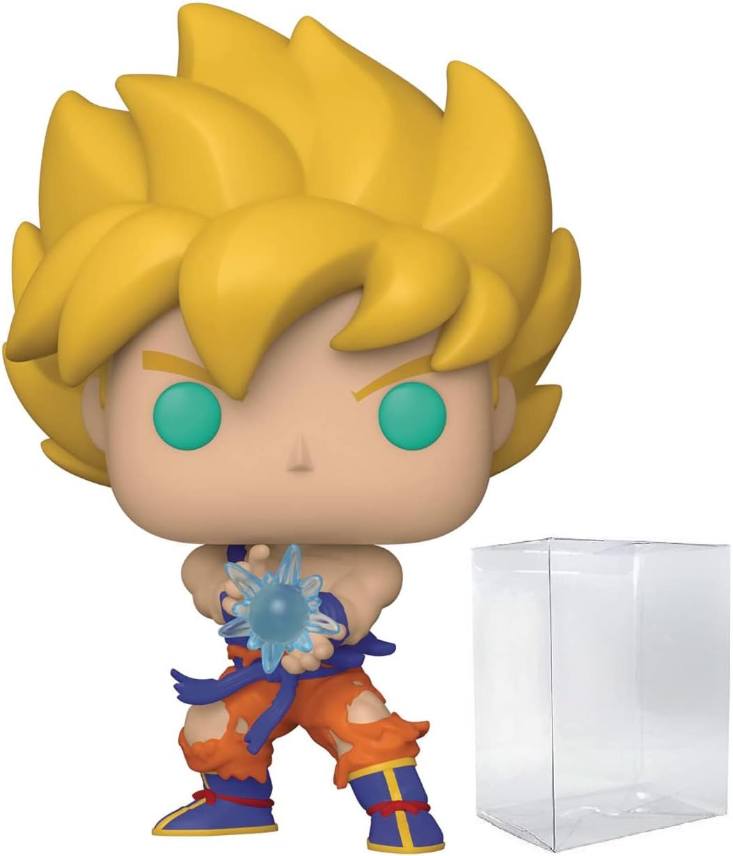 Dragon Ball Z - Super Saiyan Goku with Kamehameha Wave Funko Pop! Vinyl Figure (Bundled with Compatible Pop Box Protector Case)