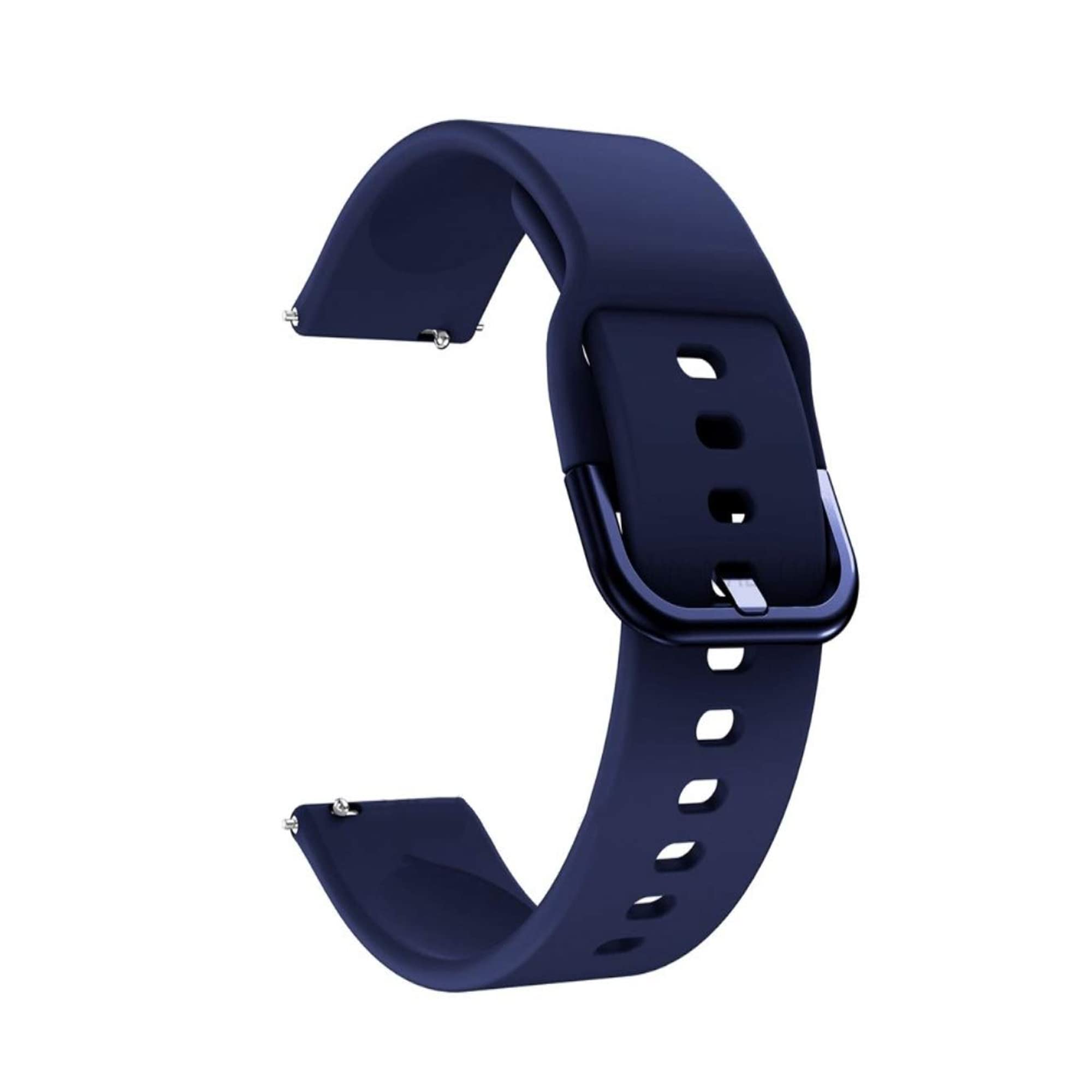 AYOSHRI Watch Accessories 20mm Strap Band With Metal Buckle for Amazfit Pop | Pop Pro, Fire Boltt Ninja Call Pro Plus Bsw053 | Neptune Bsw044, Realme Dizo Watch 2, Boat Wave Pro 1.69 Smartwatch (M Blue)