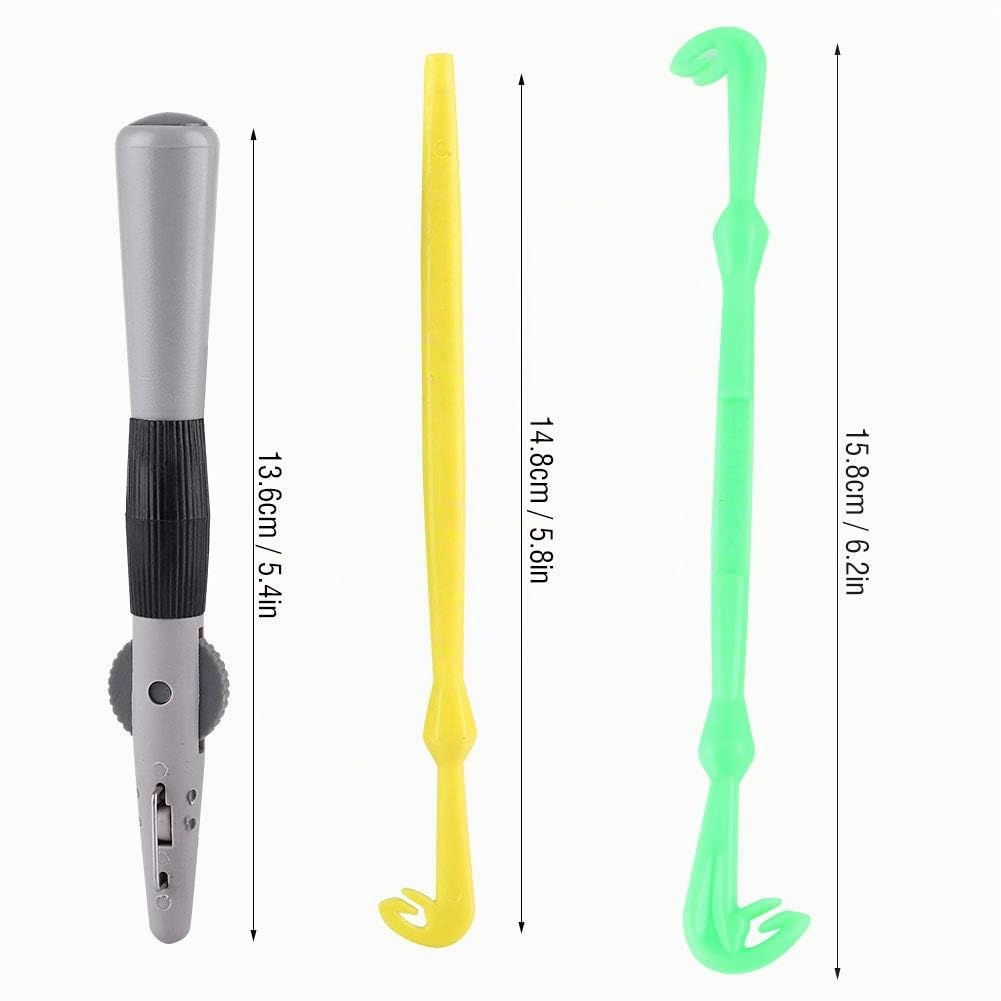 Yosoo Health Gear Set di Strumenti per la Legatura del Gancio del Nodo da Pesca, Legatura Manuale della Lenza Doppia Legatura Rapida del Nodo con Accessorio per L'Attrezzatura della Linea