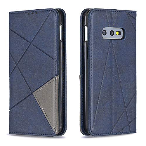 Posanter Coque pour Samsung Galaxy S10E, Housse Portefeuille en Cuir Etui de Protection avec Slim TPU Silicone Bumper Antichoc Magnétique Flip Case, Porte Cartes avec Fonction Support Cover (Bleu)