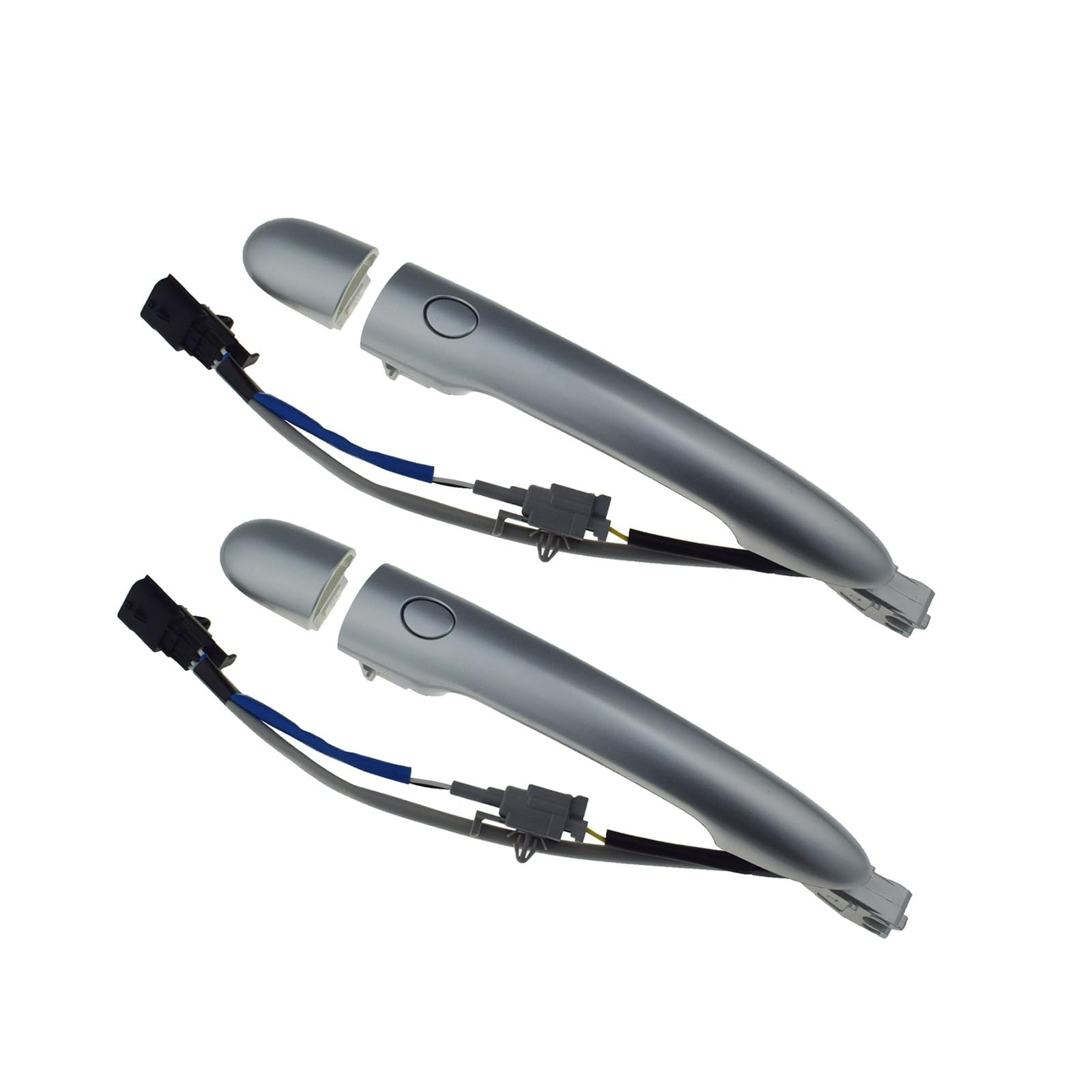 Aphkqost Car Door Handle Outer for Koleos 2009 2010 2011-2018 Car Silver Outer Outside Door Handle 80640JY01B 80640‑JY01B 80640‑JY01A 80647-JY01A 80647JY01A(Rear Pair 2Pcs)