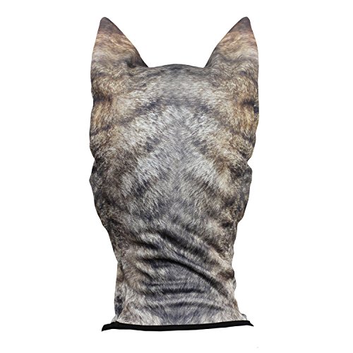 Image of WTACTFUL 3D Animal Ears Balaclava, Breathable Face Mask for Halloween