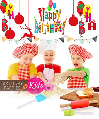 Ielek KIDS COOKING SETS Real Baking Set Pastry Cooking Kit Supplies Includes Apron,Chef Hat,Oven Mitt,Rolling Pin,Real Baking Tools And Recipes Great Gift thumb #4