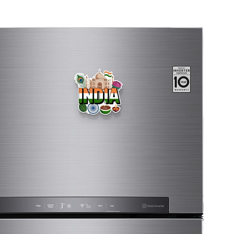 Image of India 03 Fridge Magnets, Glossy Finish, Stylish Magnet for Fridge, Wardrobe & Metal Surfaces