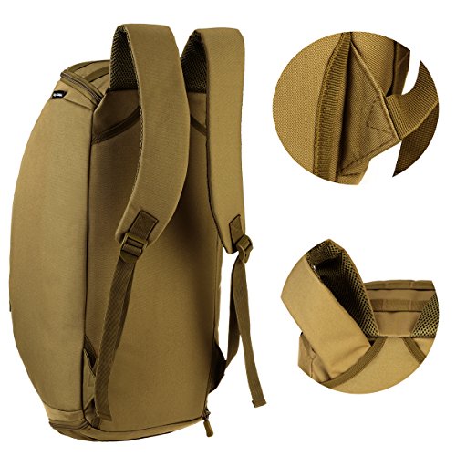 Sports Duffel Bag for Men Women Tactical Duffle Backpack 35L Gym Bag with Shoe Compartment Travel Backpack Luggage