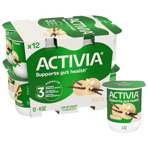 Activia Vanilla Low Fat Yogurt Cups