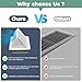 MMFSF Floor Vent Covers, 4x10 Adjustable Heat Air Vent Deflectors, 2-in-1 Floor Register, Vent Covers for Home Floor, Office, Ceiling, 2 Pack, Tool-Free Installation (White)