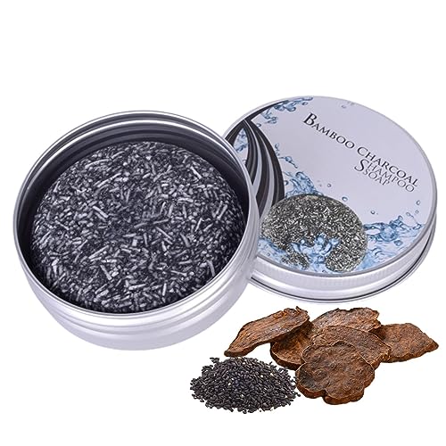 Barra cabello gris | Jabón Anticanas Unisex 50g - Jabón anticanas, barra champú para oscurecer el cabello limpieza profunda, champú en barra Grey Gone para hombres y mujeres, Huasean